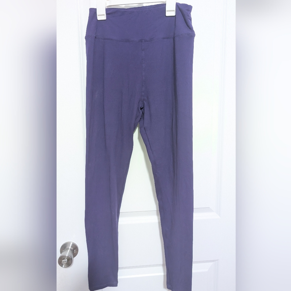 Purple High-Waisted Leggings